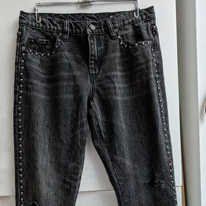 Blank NYC Black Distressed Studded Jeans